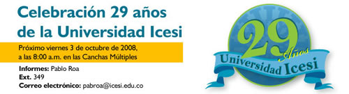 Universidad Icesi-Agencia de Prensa-Cumpleaños 29 de Icesi