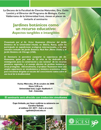 Universidad Icesi-Agencia de Prensa-Jardines Botánicos: Un recurso educativo