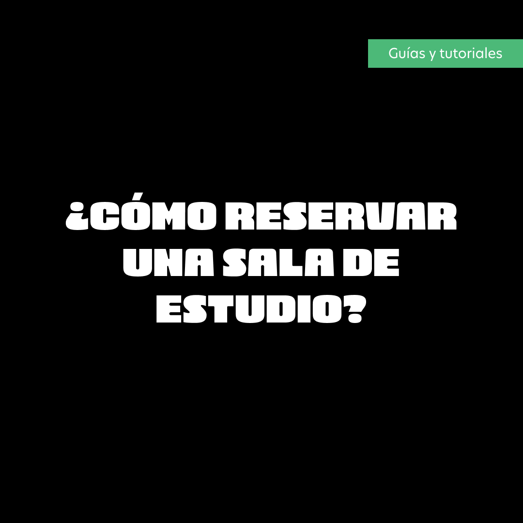 ¿Cómo reservar una sala de estudio?