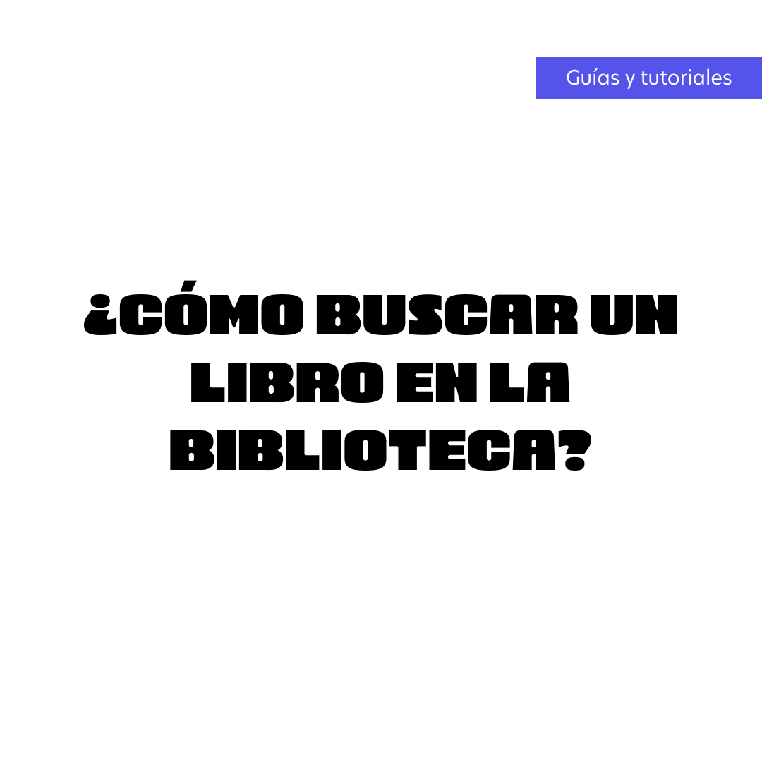 ¿Cómo buscar un libro?