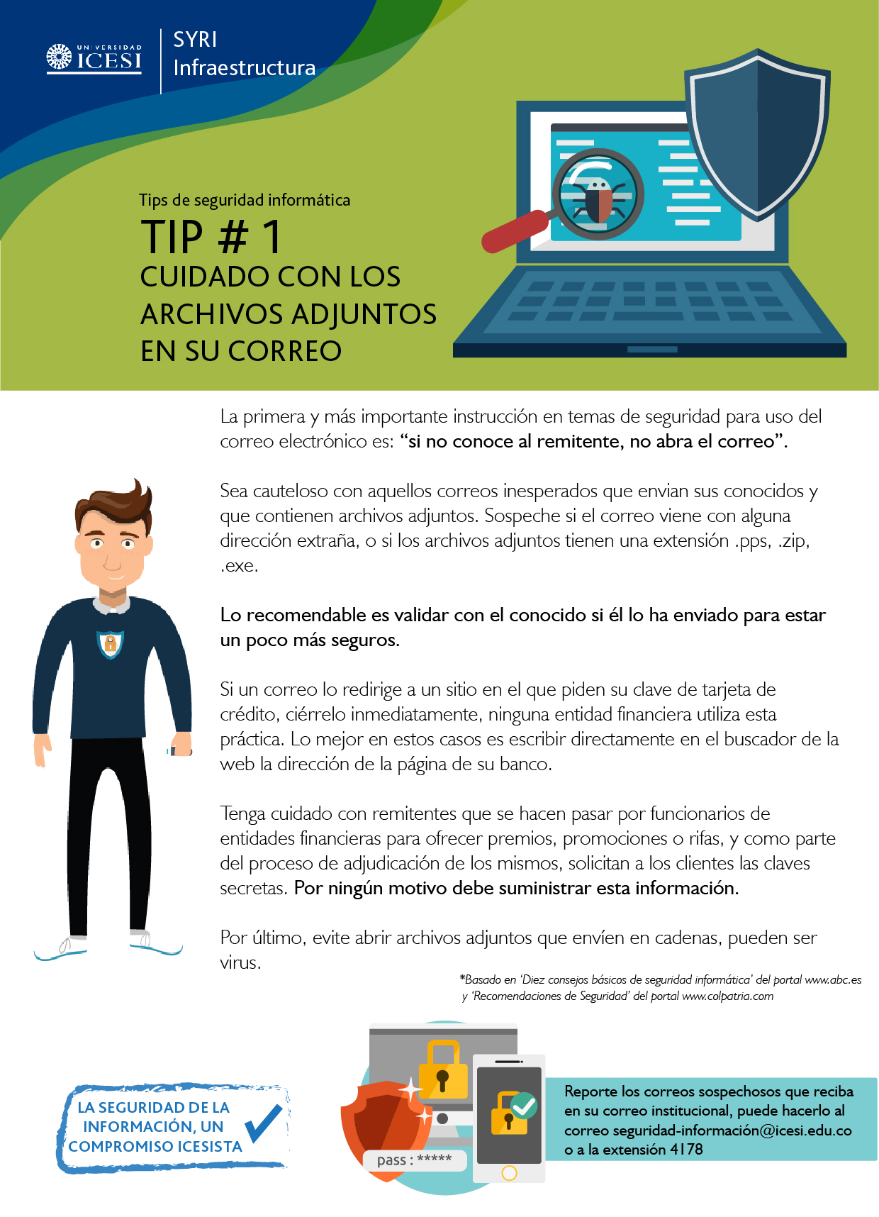 Tips de seguridad - Seguridad de la Información