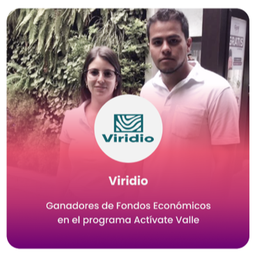 Viridio ganadores de fondos económicos en el programa de Actívate Valle