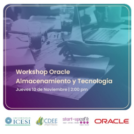 Workshop Oracle: Almacenamiento y Tecnología