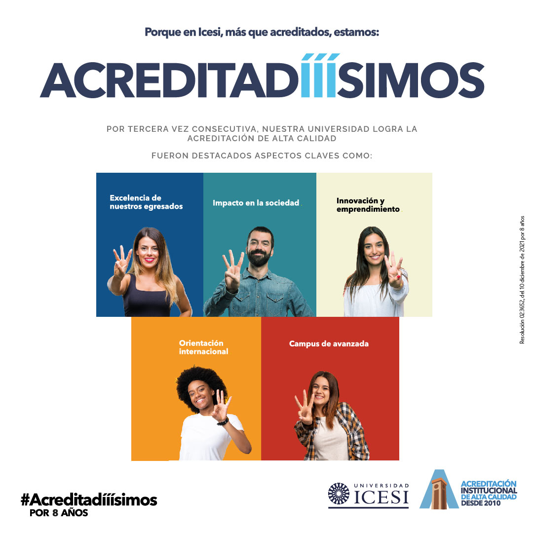 Imagen de fondo Compartimos nuestra alegría: la Universidad Icesi recibe su tercera Acreditación Institucional en Alta Calidad por ocho (8) años